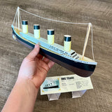 3D Paper Model of HMS TITANIC Ship w/Stand *Detailed* w/Instructions