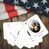 Montessori-Inspired American USA Presidents Full Color Ring Cards | 45 Presidents
