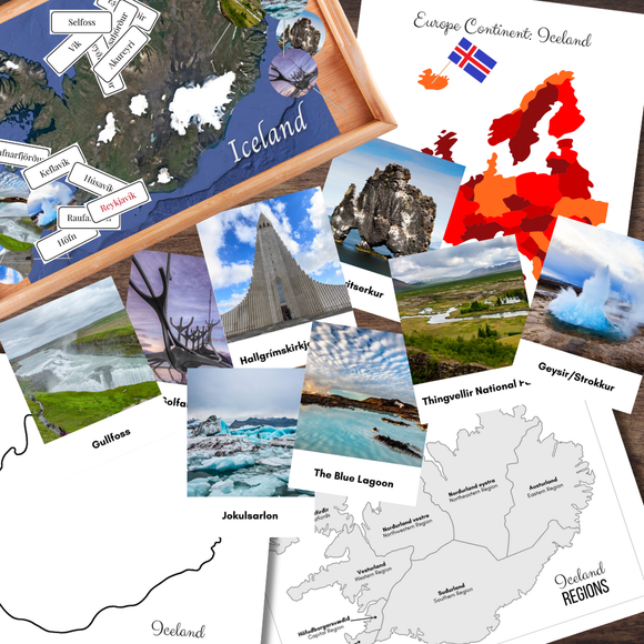 ICELAND Europe Geography Landmark City Interactive Map Pinning Posts & Cards