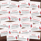 Cardiac ECG Study: Cardiac Cycle Spinner, Rhythm Strip Matching, Flashcards *Exclusive Design*