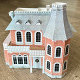 Victorian Old Granville Bailey "It's a Wonderful Life" Inspired 3D Paper House Model Diorama w/Instructions