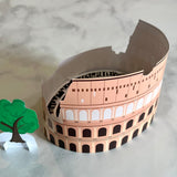 Italy Italian Printable 3D Paper Model Diorama Roman Colosseum Display