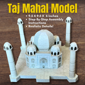 3D Paper Model INDIA Asia TAJ MAHAL Landmark Diorama *Realistic* w/Assembly Instructions!