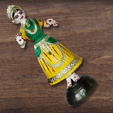 Thanjavur Doll Craft - Traditional INDIA Indian Painted Toy w/Instructions