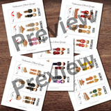 Illustrated INDONESIA Ethic Groups Cards | Traditional Clothing, Houses & Population
