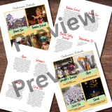 INDONESIA Indonesian Festival Info Cards - Asia Holidays & Balinese Calendar Coloring