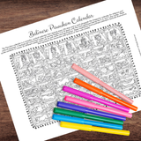INDONESIA Indonesian Festival Info Cards - Asia Holidays & Balinese Calendar Coloring