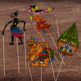 Indonesian WEYANG KULIT Shadow Puppets Craft Activity | 4 Puppet Designs + Theater