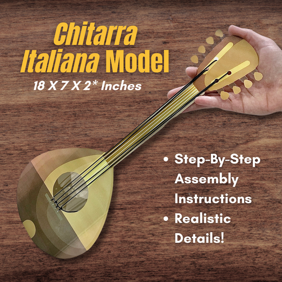 Italian Chitarra Italiana Lute Style Baroque Stringed Instrument 3D Mo Italian Chitarra Italiana Lute Style Baroque Stringed Instrument 3D Mo