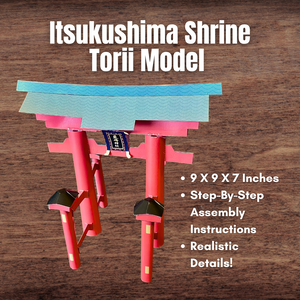 JAPAN Itsukushima Shrine Torii Model Printable 3D Paper Diorama Japanese