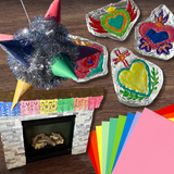 MEXICO Mexican Crafts Milagros, Piñata, Papel Picado & Color Matching Activity