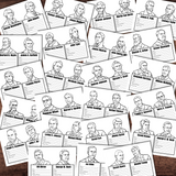 *FREEBIE* American USA Presidents Coloring Info Pages w/Fill-in-the-Blanks | 45 Persons +Candidate Poster