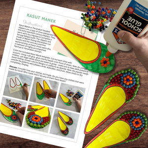*FREEBIE* Kasut Manek Bead Craft - Traditional SINGAPORE Peranakan Shoes w/Instructions