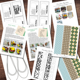 ASIA Peranakan Study Singapore Peoples Flip Book, Tiffin Container,  Kasut Manek & Tile Tracing