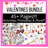 Valentine's Day Educational Activity Bundle *Printable Valentines*