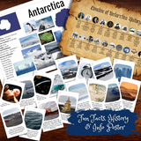 ANTARCTICA Activity Book | South Pole Continent Study: Expeditions, Seals, Penguins, Glaciers & Snowflakes Hands-on Activities!