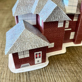 McCallister "Home Alone" Inspired 3D Paper House Model Diorama w/Instructions