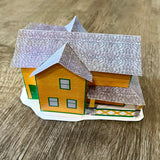 Ralphie Parker "A Christmas Story" Inspired 3D Paper Model House Diorama w/Instructions