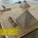 Egyptian Great Pyramids 3D Model GIZA Ancient Egypt Paper Diorama Model *Detailed*
