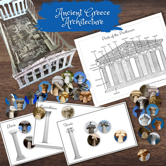 Greek PARTHENON 3D Model Greece Ancient Athens Acropolis Paper Diorama
