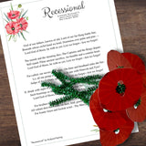 Australia ANZAC DAY Bouquet Craft & Recessional Poem Poster