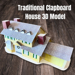 Griswold "National Lampoon's Christmas Vacation" Inspired 3D Paper Model House Diorama w/Instructions