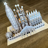 SAGRADA FAMILIA Basilica | 3D Paper Model | Gaudi Barcelona Spain España