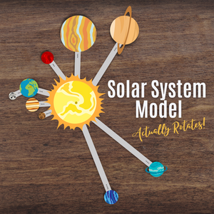 SOLAR SYSTEM Planet Model Rotating Spinner | Outer Space Study Activity